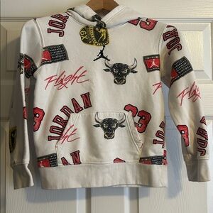 Jordan White Hoodie For Kids 8-10